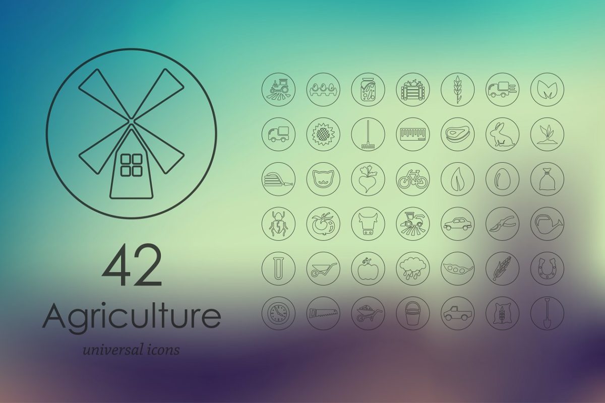 农业图标素材 42 agriculture icons