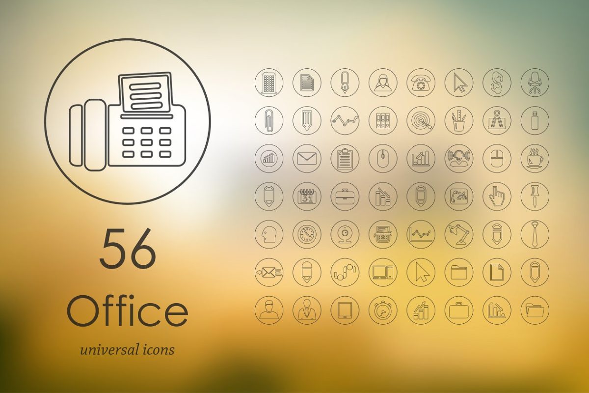 办公图标素材 56 office icons