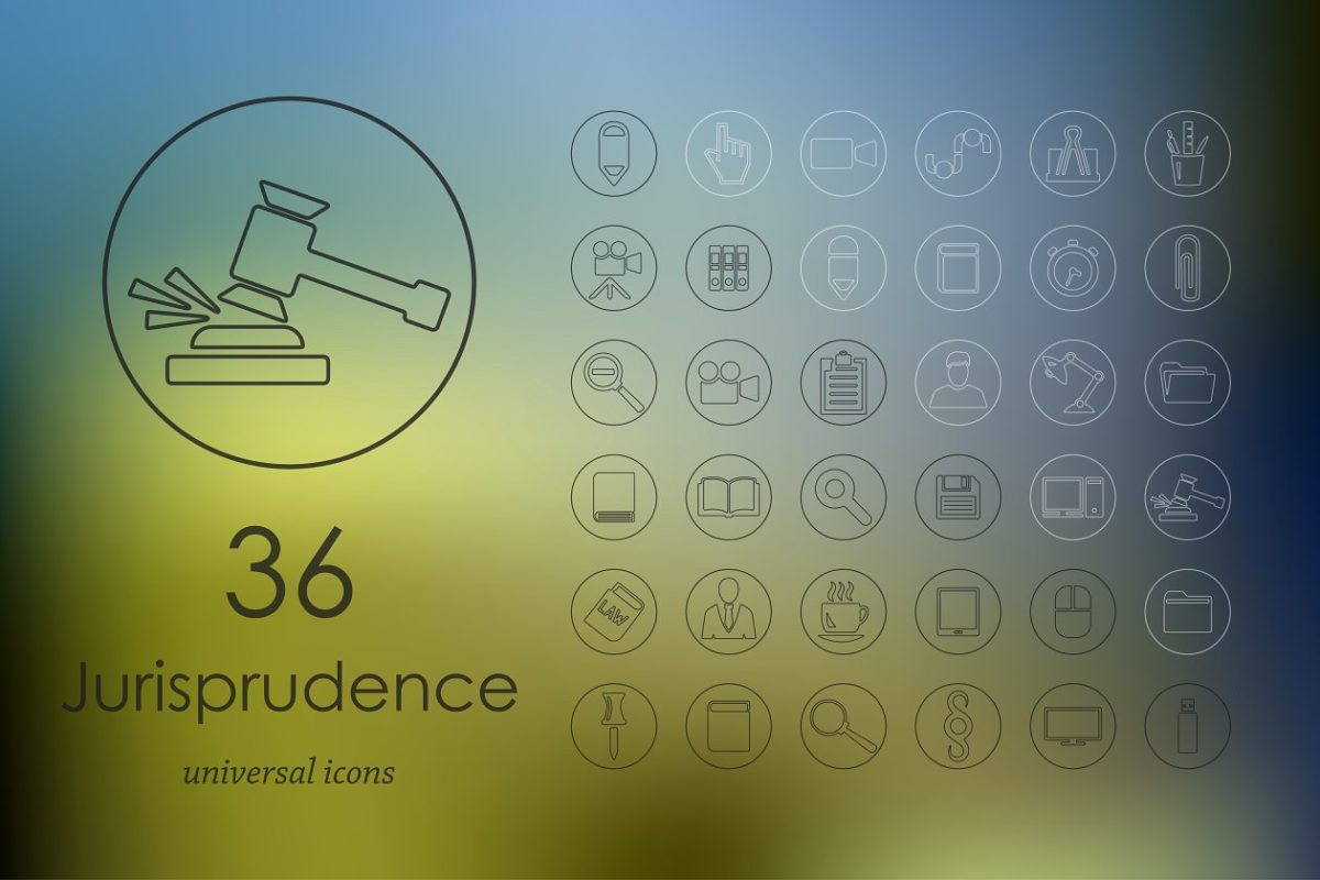 36个法理学图标 36 jurisprudence icons