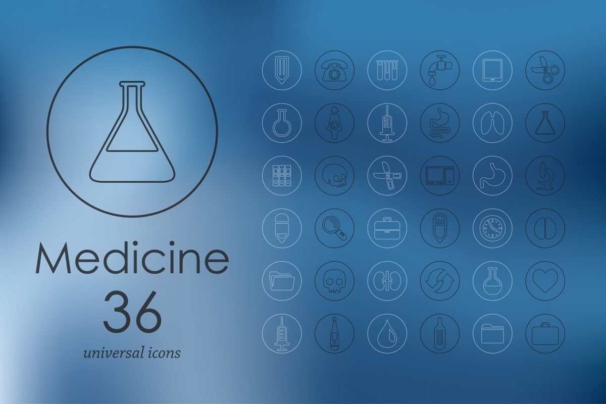 医疗图标素材 36 medicine icons