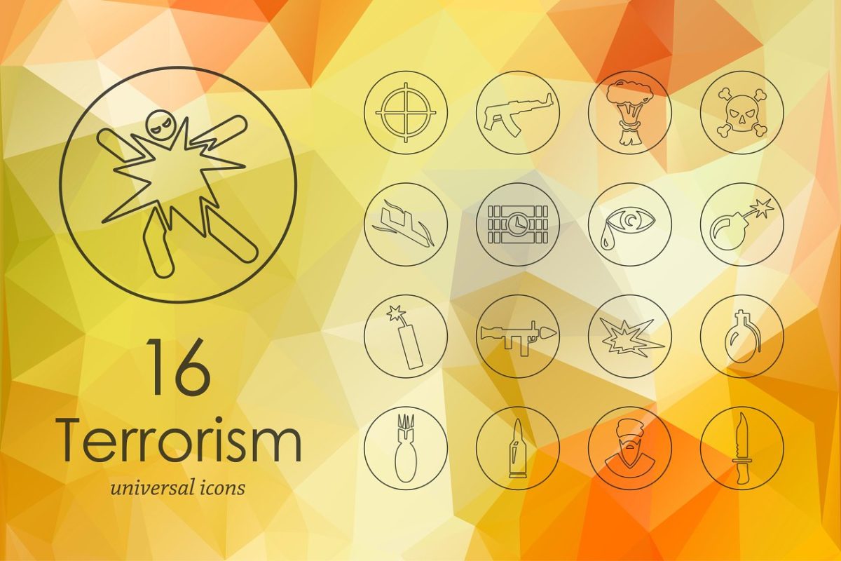 反恐图标素材 16 terrorism icons
