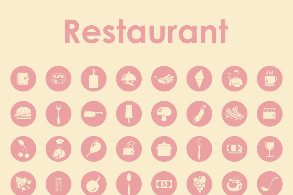 餐厅图标素材 56 RESTAURANT simple icons