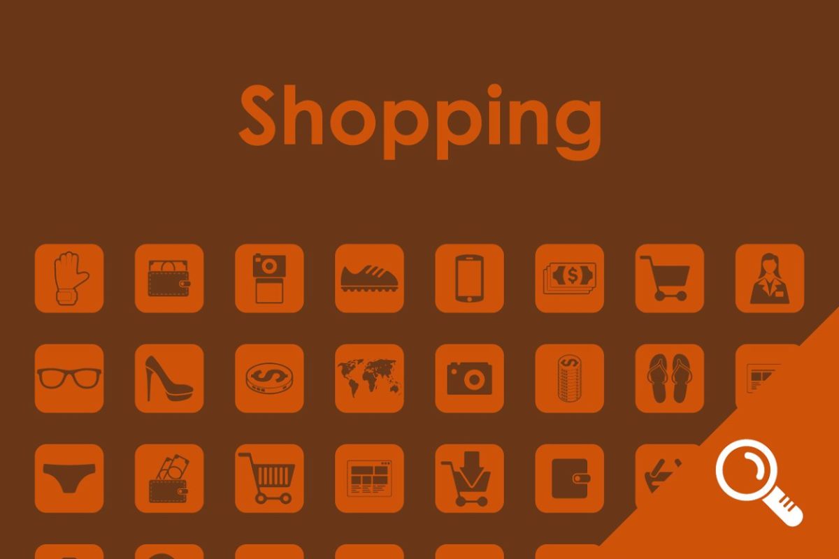 购物元素图标素材 64 SHOPPING simple icons