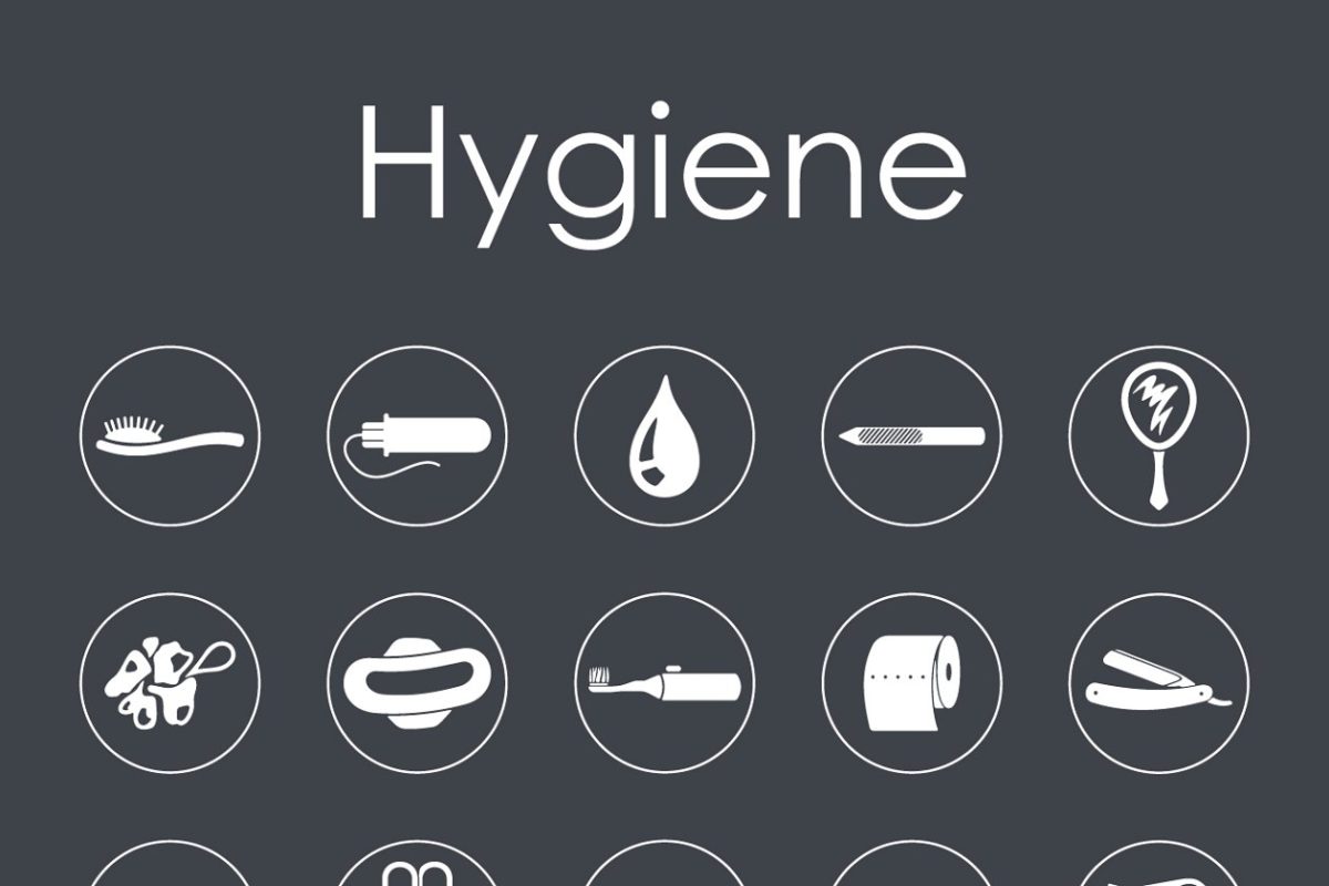 护理图标素材 hygiene simple icons