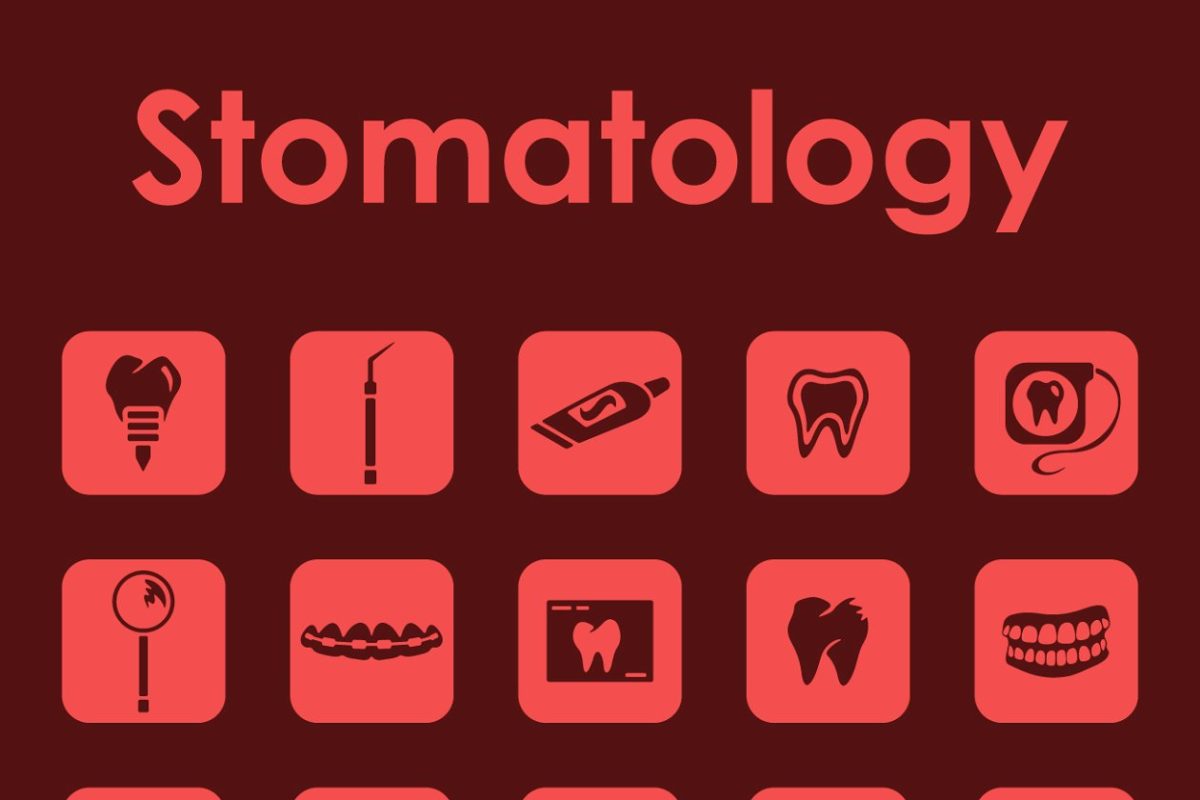 口腔医学简单的图标 Stomatology simple icons