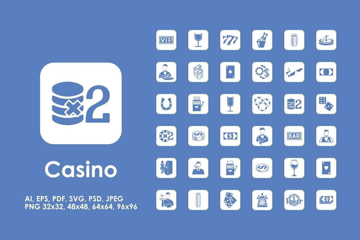 游戏ui图标素材 36 Casino icons