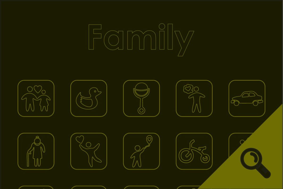 家庭图标素材 20 FAMILY simple icons