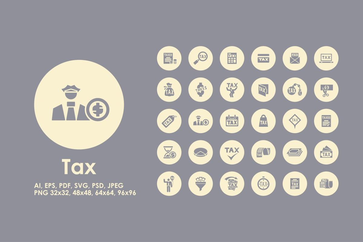 的士图标素材 Tax simple icons