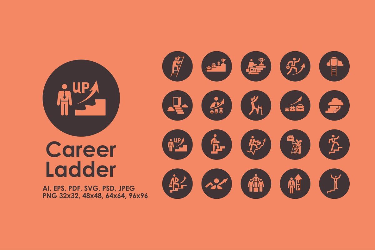 职业图标素材 Career Ladder icons