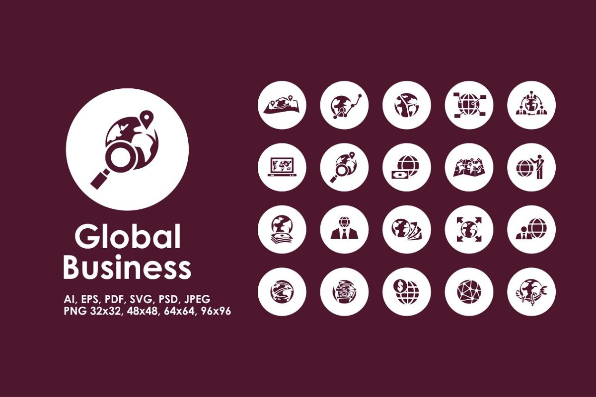 全球业务图标 Global Business icons