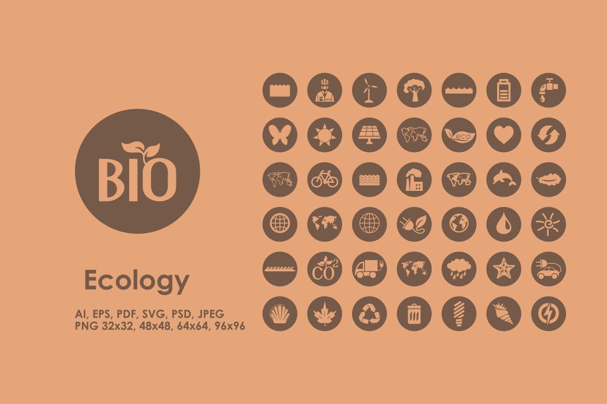 生态图标素材 Ecology icons