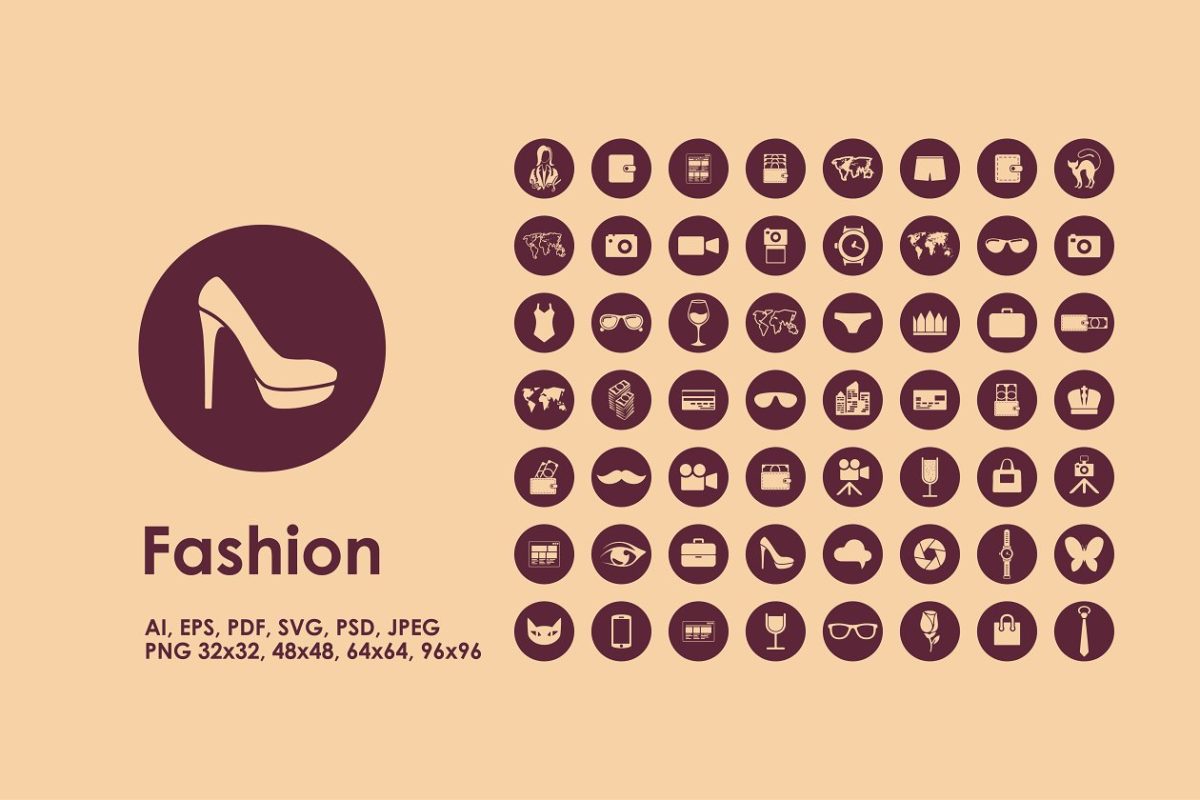 时尚元素app图标 Fashion icons
