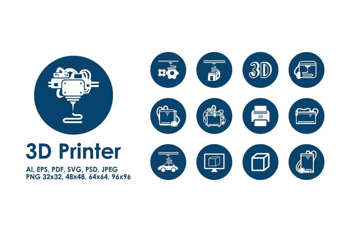 3D打印APP图标 3d printer icons