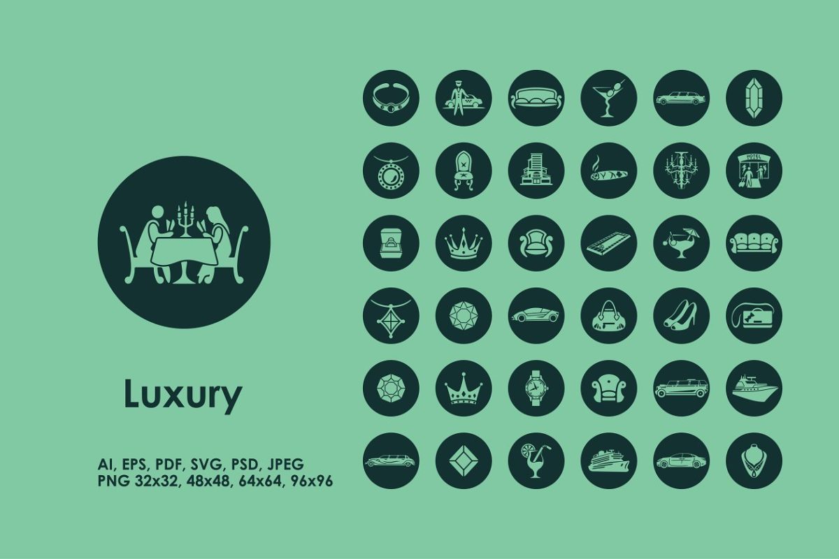 奢华图标素材 Luxury icons