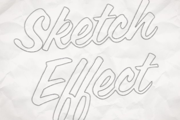 手绘效果字体 Hand Drawn Sketch Effect