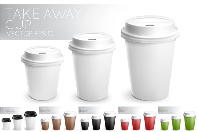 咖啡杯样机模型 Takeaway cup