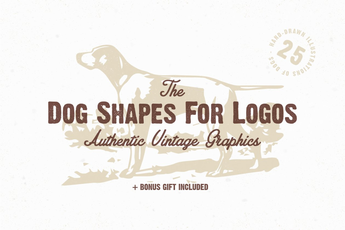 狗狗形状logo图形 The Dog Shapes For Logos Pack