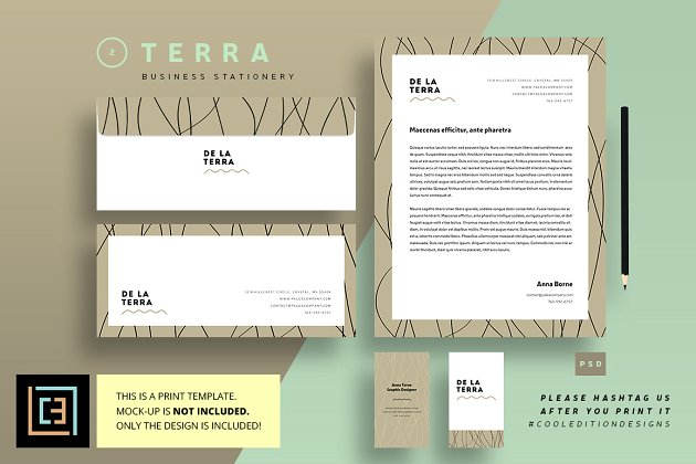 品牌商业文件模版 Business Stationery 2 – Terra