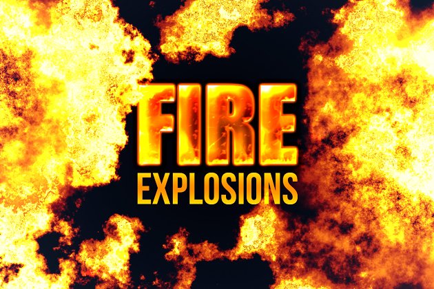 80次逼真的火焰爆炸 80 Photorealistic Fire Explosions