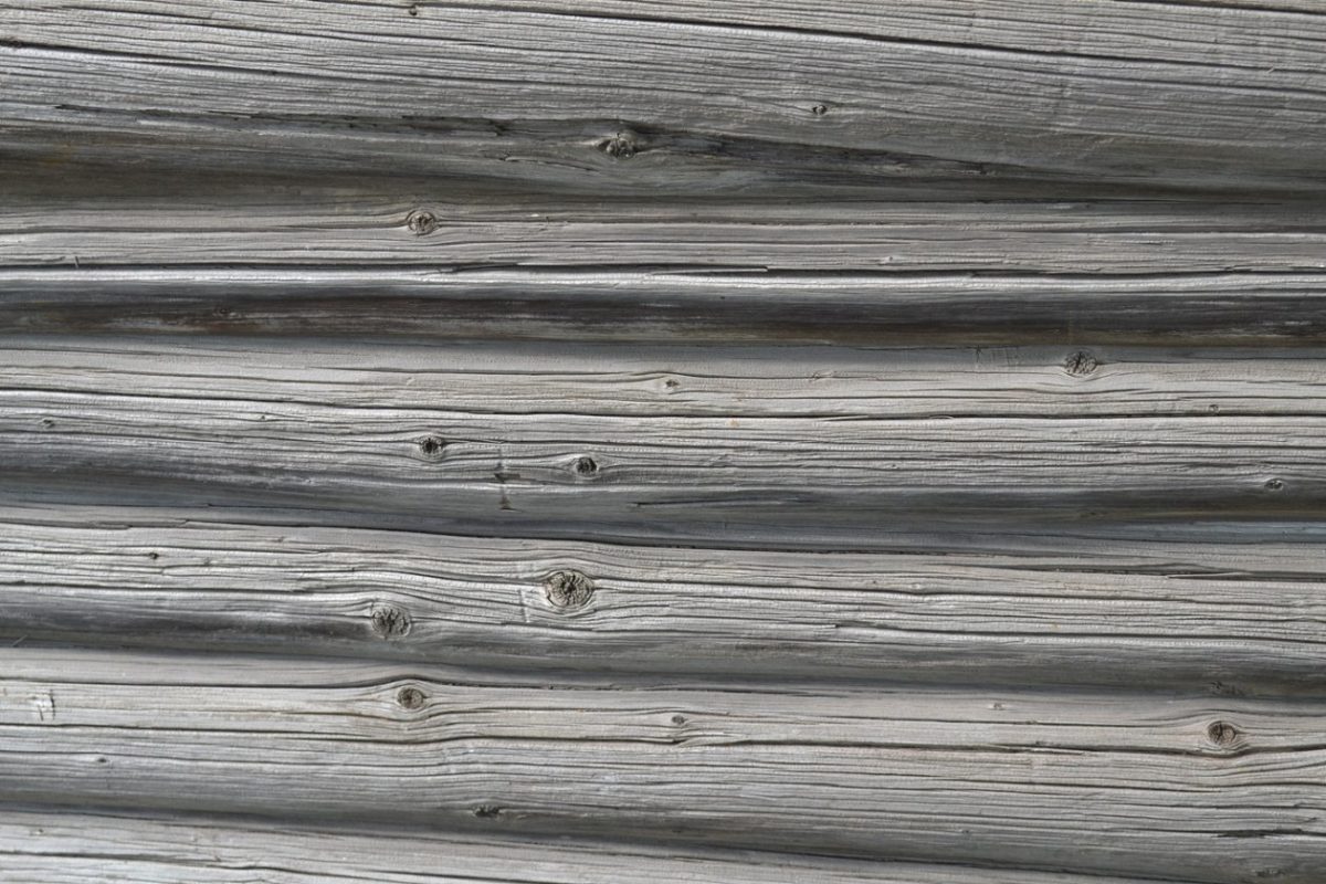 木纹长墙 Log Wall Texture. Old Gray Wood