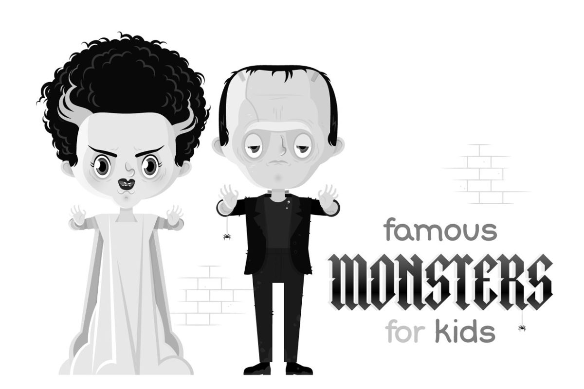 科学怪人和怪物的新娘图标 Bride of Frankenstein and Monster