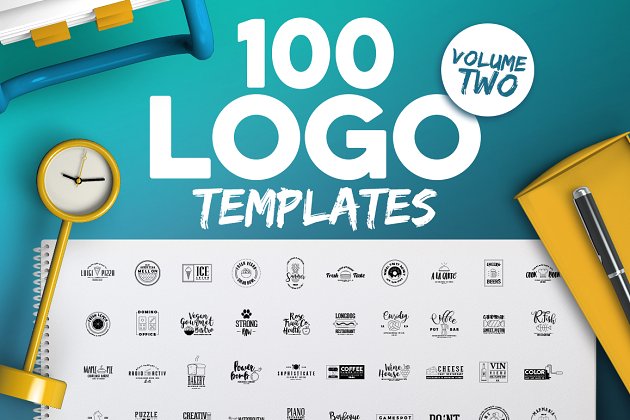 100个新Logo模板100 Fresh Logo Templates Vol.2