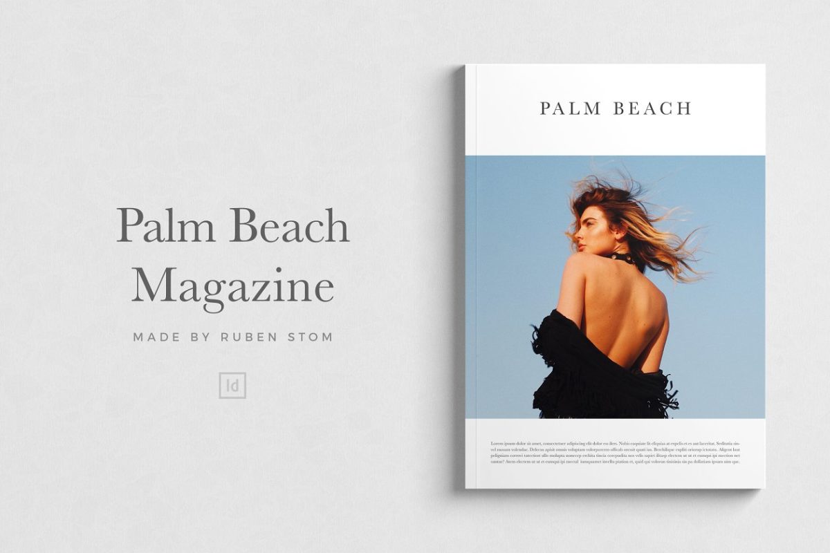 棕榈滩杂志模板 Palm Beach Magazine Template