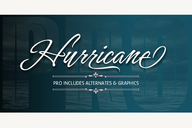 飓风字体 Hurricane Pro