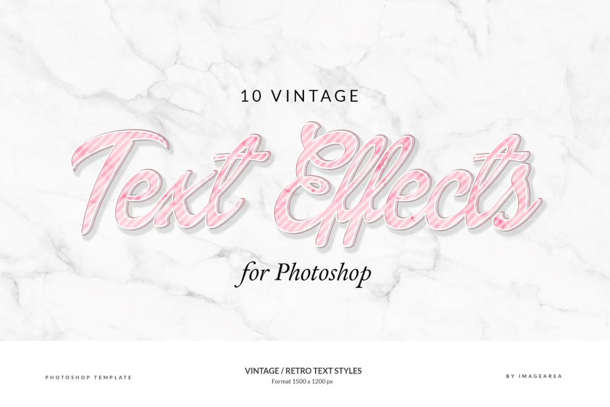 经典纯正的字体图层样式 Vintage / Retro Text Styles
