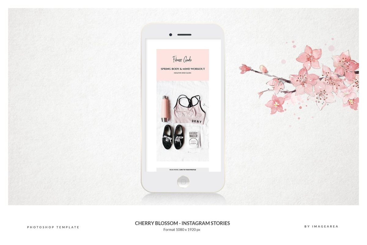 ins图片模版 20 Instagram Stories Cherry Blossom