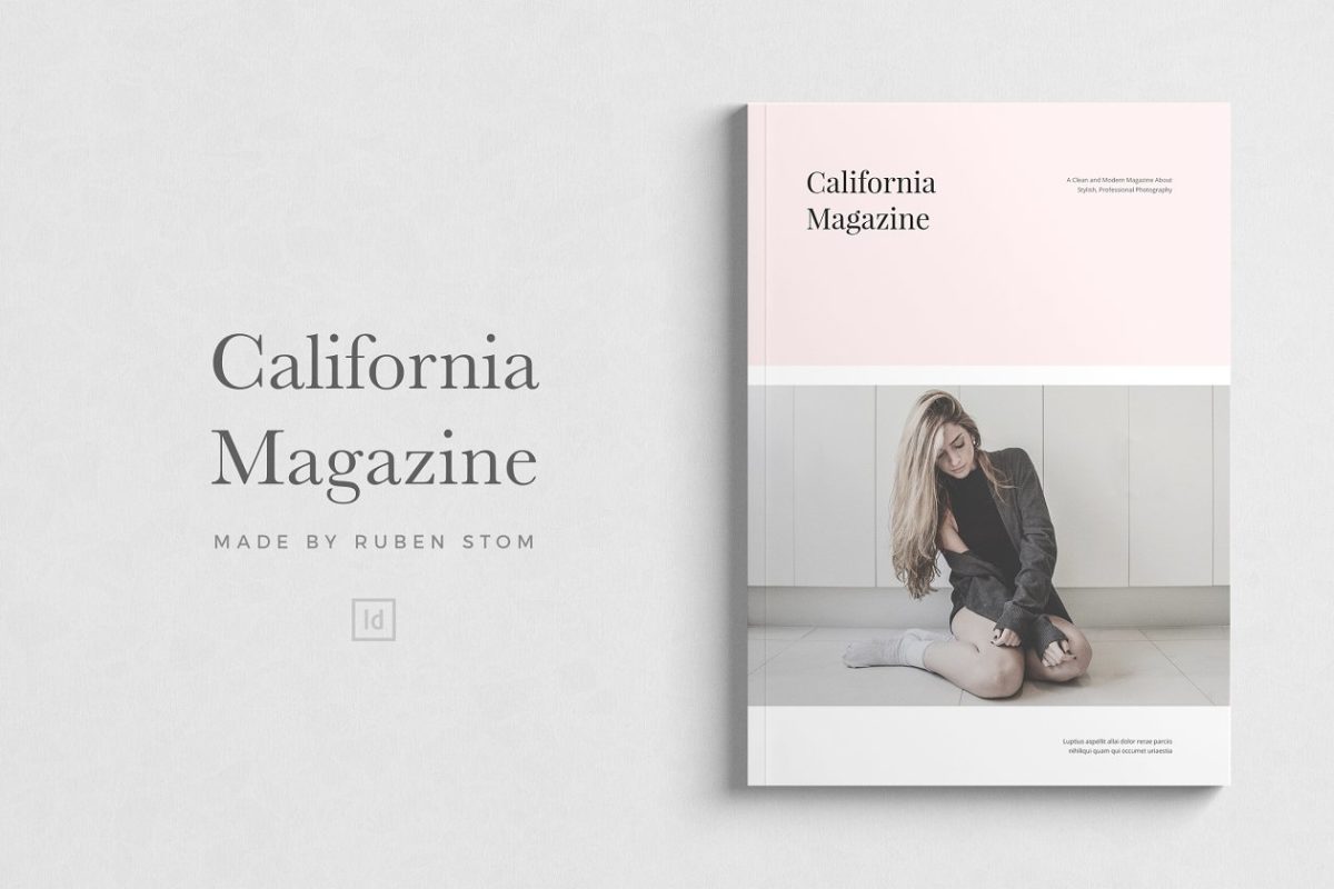 加利福尼亚杂志模板 California Magazine Template