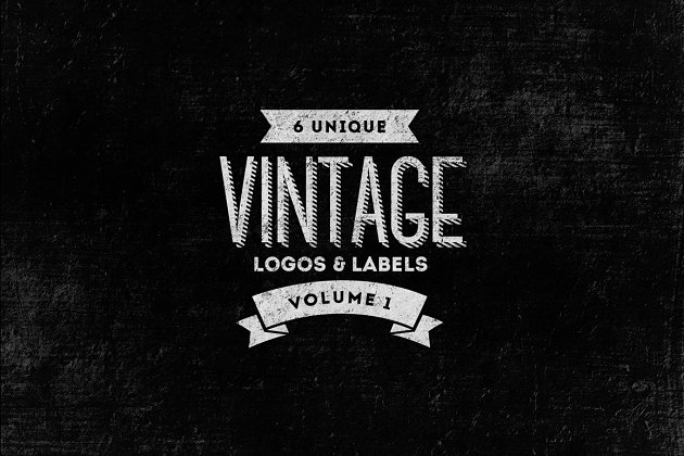 经典logo设计素材 6 Vintage Logos / Labels Templates