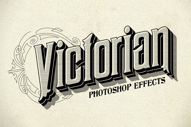 维多利亚时代的风格 Photoshop Victorian Styles