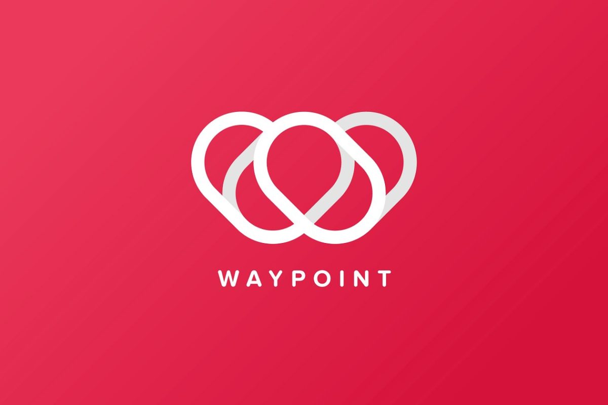 创意logo设计模板 Way Point Logo Template