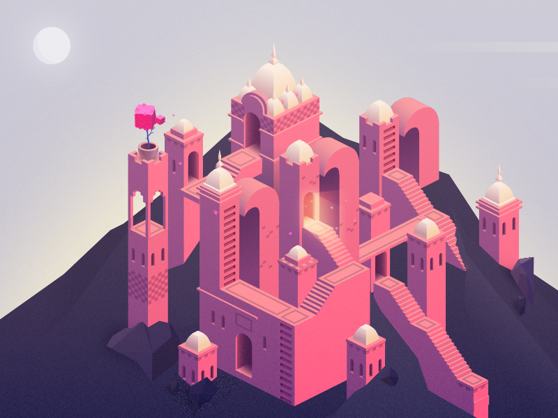 Dribbble追波和Behance上流行有人气的那些2.5D插画设计-云瑞