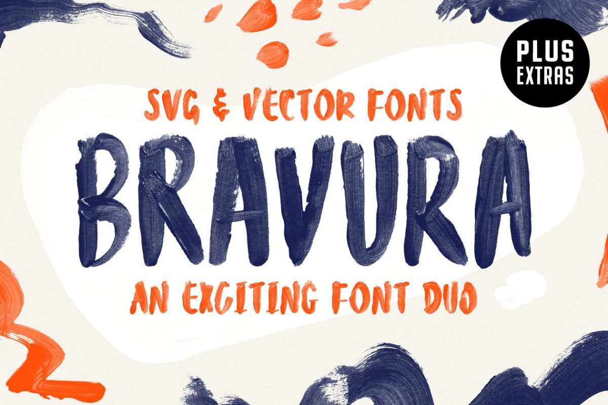 大胆的SVG字体 Bravura SVG Font Duo & Extras!