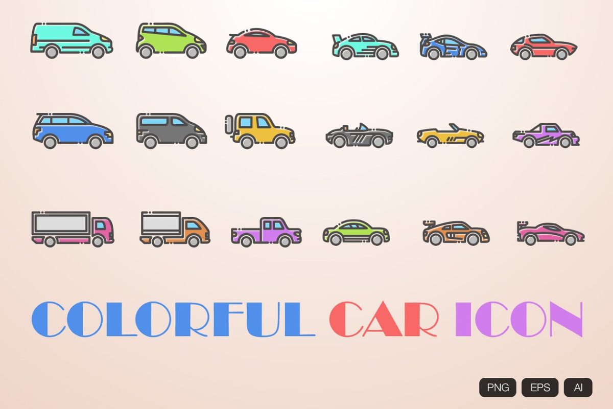 汽车图标素材 18 Car Icon