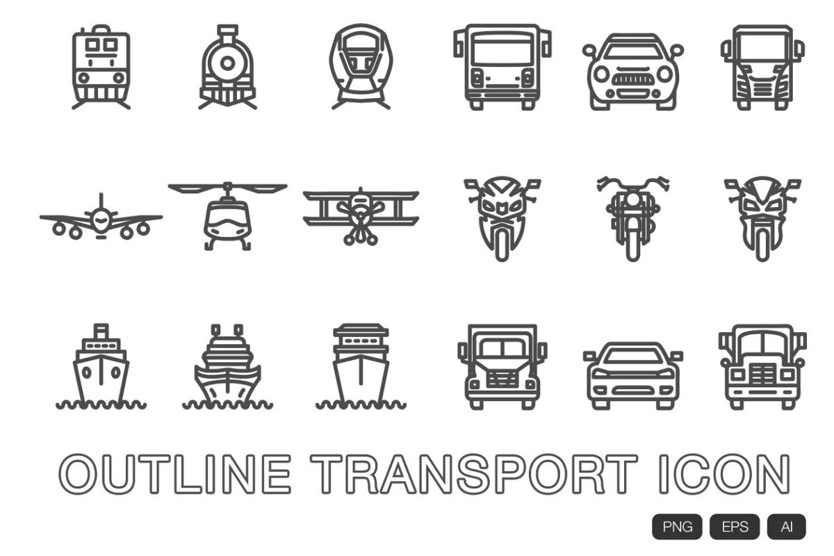 交通工具图标素材 18 Transport Icon