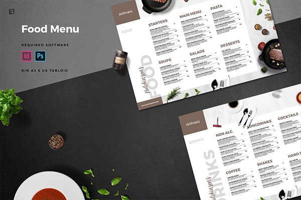 高品质的高端高级餐厅菜谱菜单设计模板-2