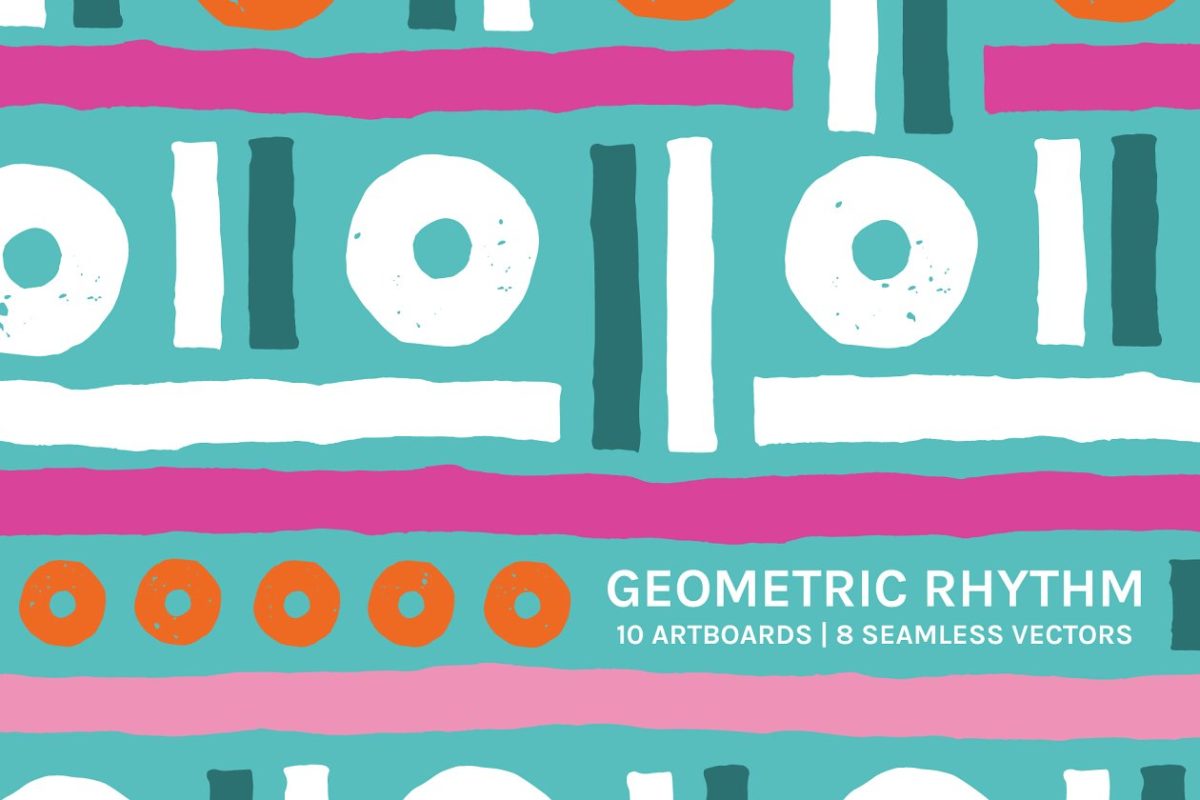 抽象几何背景纹理 Geometric Rhythm | Boards + Patterns