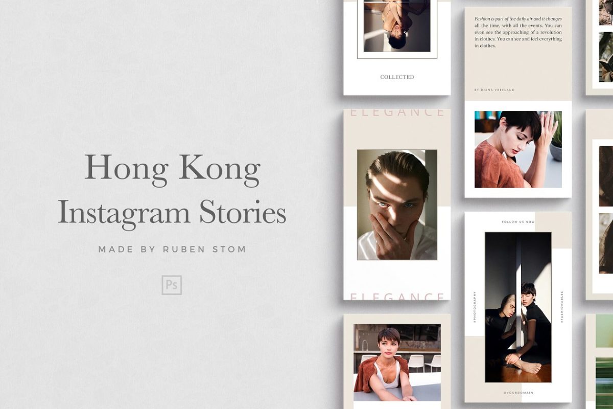 设计图片模板 Hong Kong Instagram Stories
