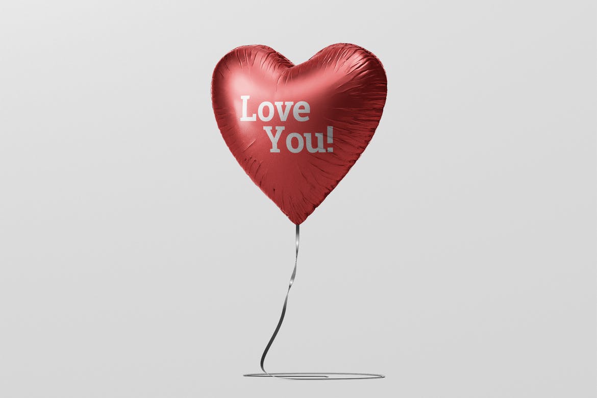 样机 | 情人节气球爱心场景心形爱情高分辨率可编辑样机