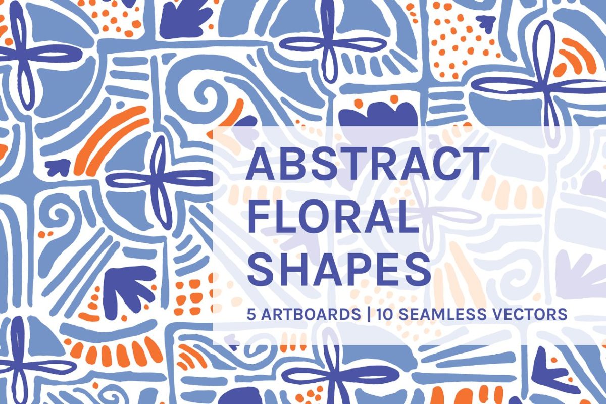 抽象花卉图案背景纹理 Abstract Floral | Boards + Patterns