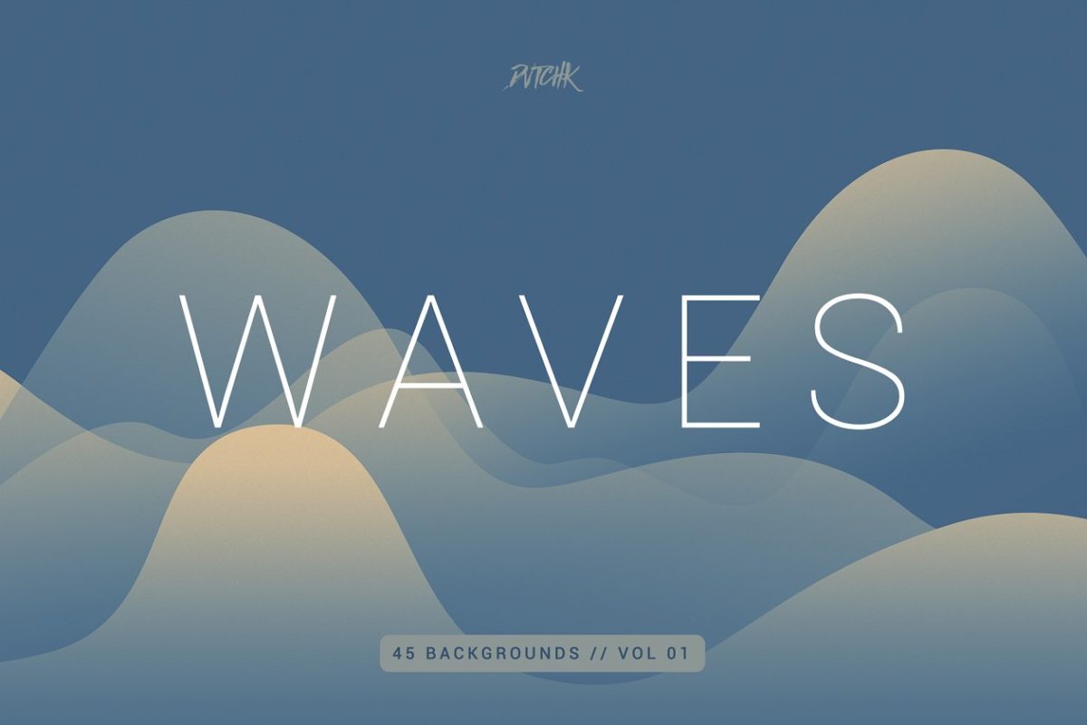 平滑波纹色彩背景V1 Waves | Smooth Colorful Bgs | V1
