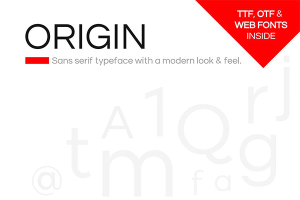 时尚现代Sans-Serif字体+Web字体