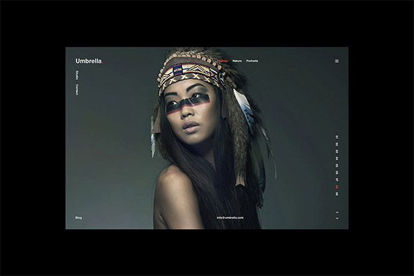 非常适合摄影的设计感超强的时尚高端官方网站设计模板（SKETCH&PSD）