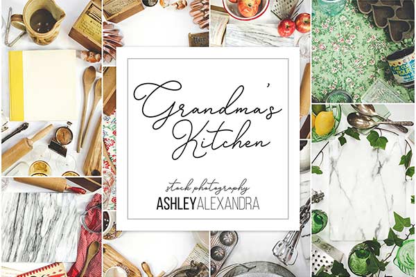 古董怀旧的厨房摄影包展示样机下载 Grandma’s Kitchen Photography Bundle[psd,jpg]
