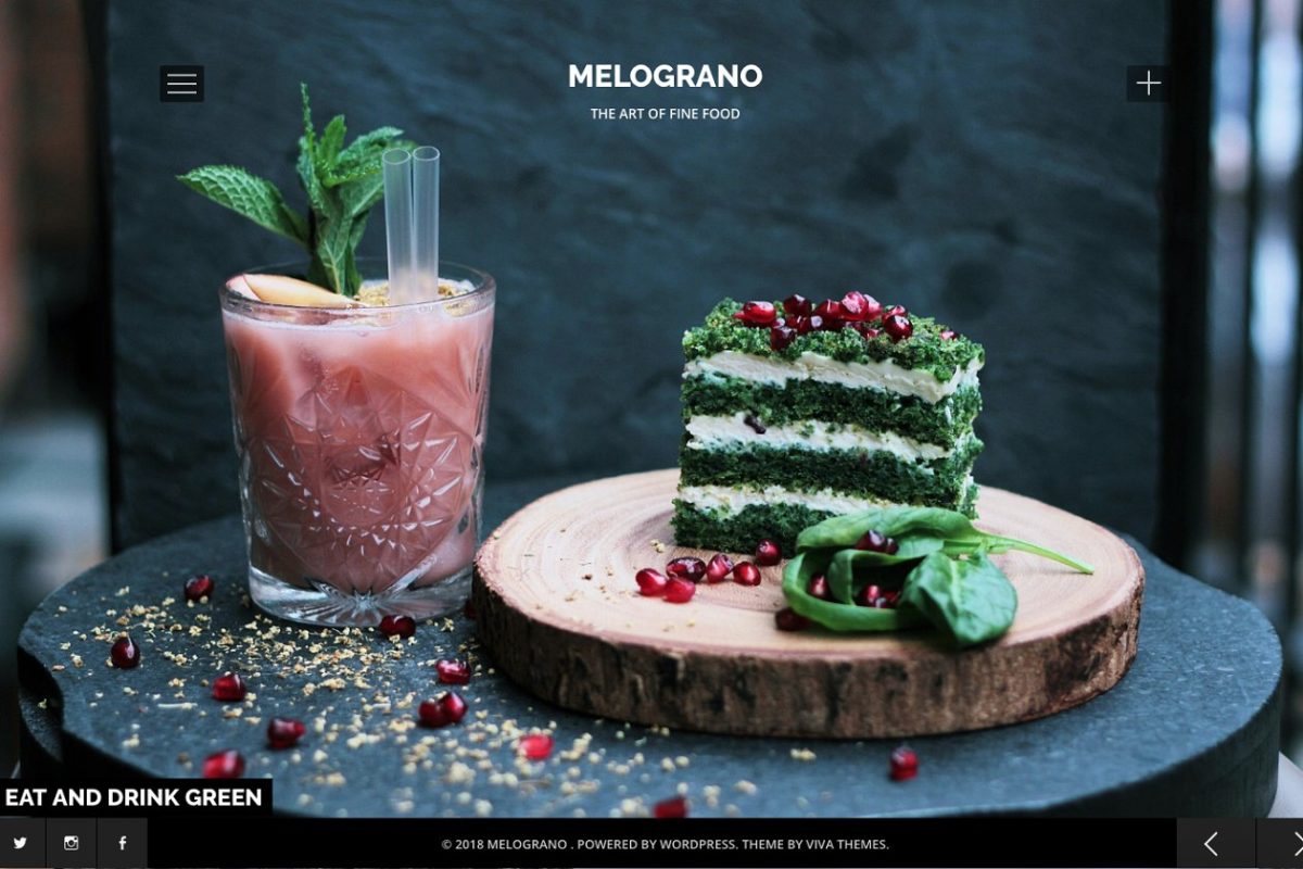 餐厅美食博客模板 Melograno – Restaurant & Bar Theme