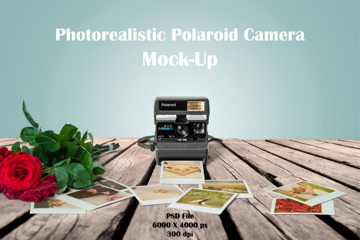 拍立得照片样机模型 Polaroid Mockup