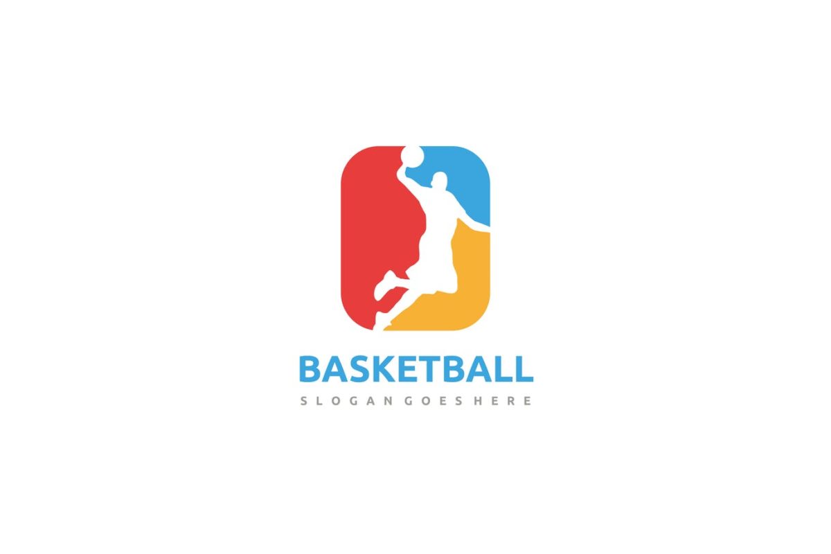 高品质的NBA风格篮球basketball健康锻炼体育运动logo标志设计模板